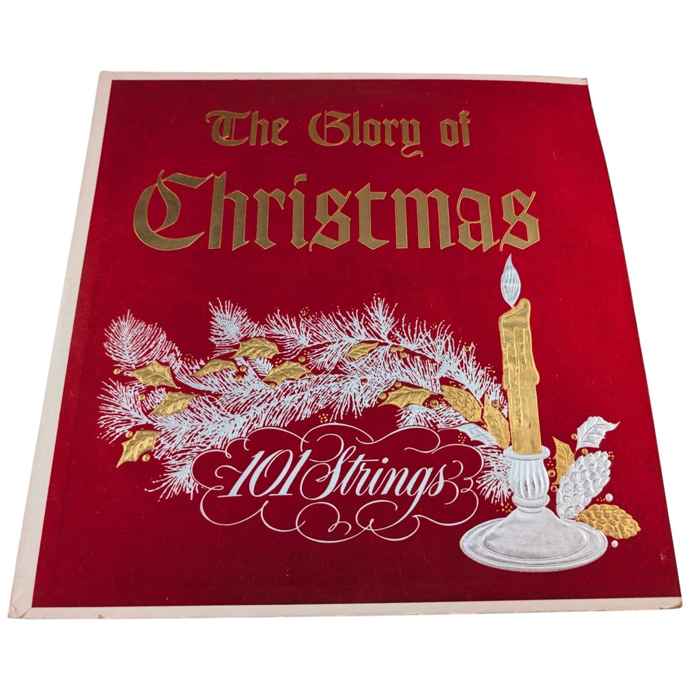 101 Strings The Glory of Christmas Somerset P7100 Mono LP Embossed Cover 1958